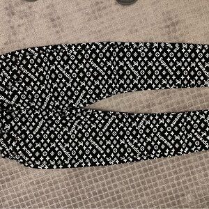 Louis Vuitton Monogram Black and White Men's Jeans